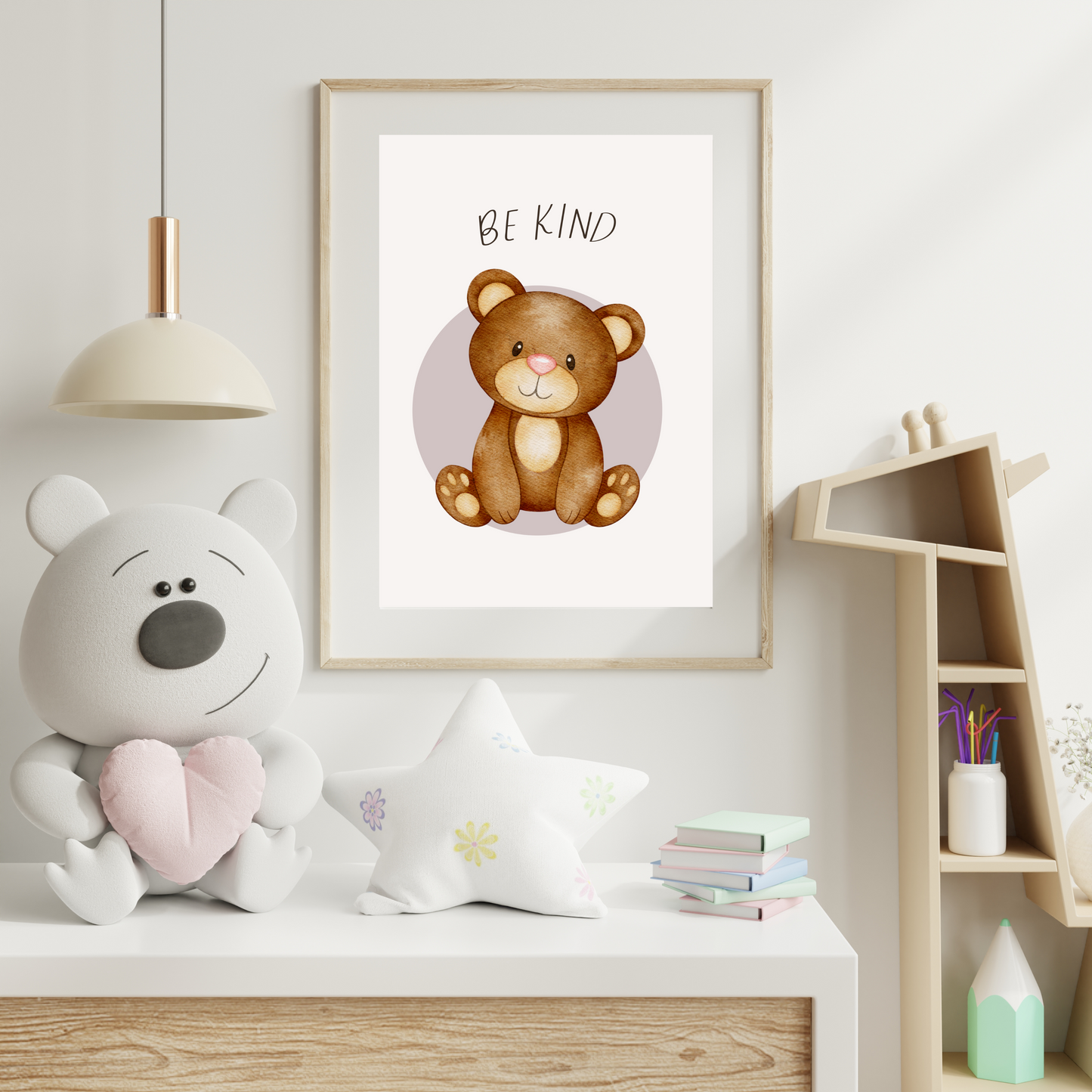 'Be Kind' Bear Print