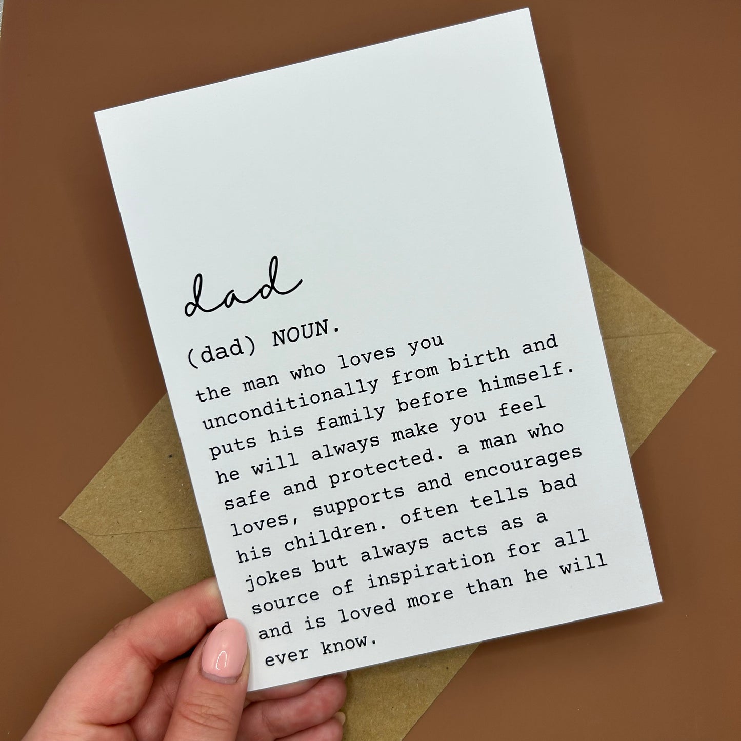 Dad Definition Greeting Card