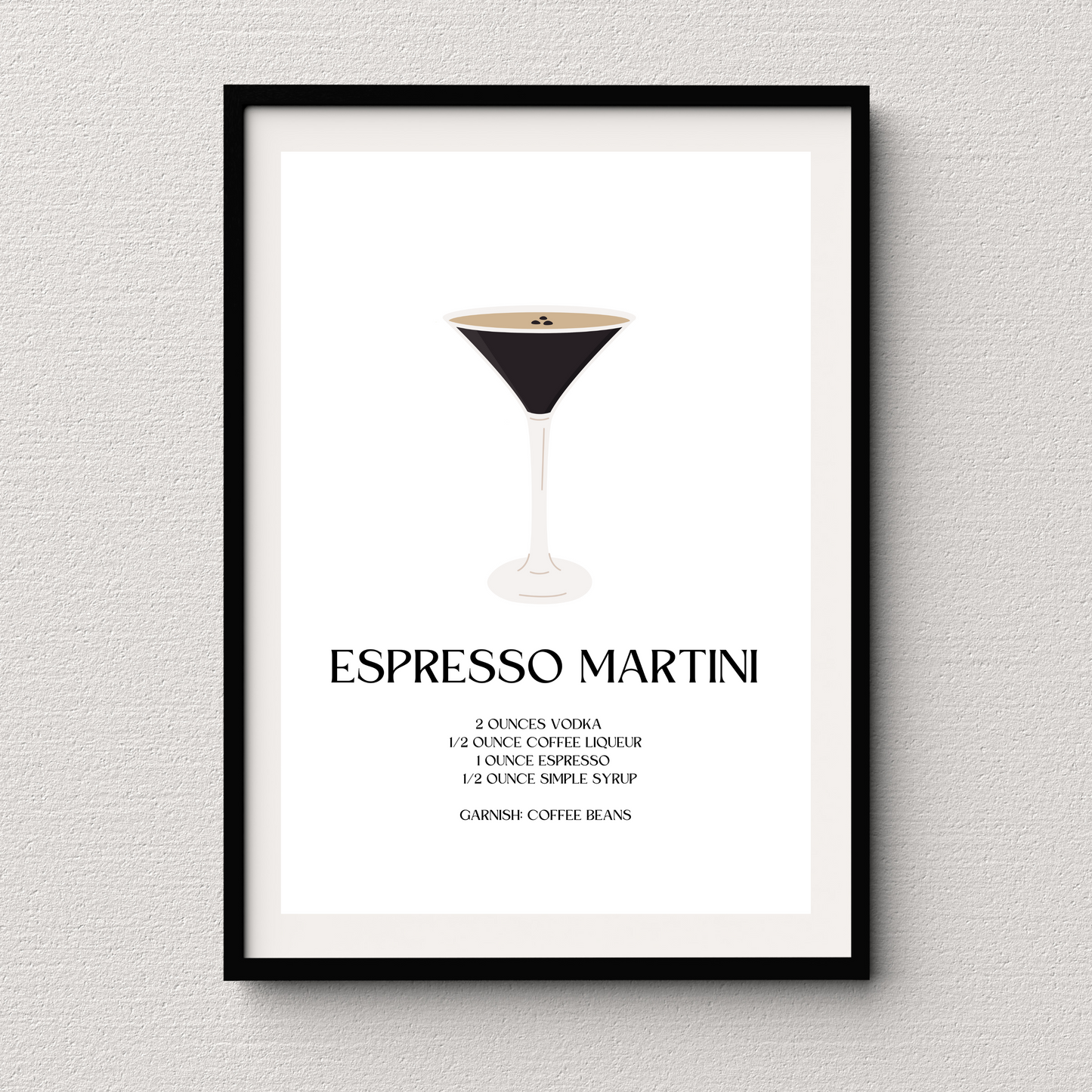 Espresso Martini Cocktail Print