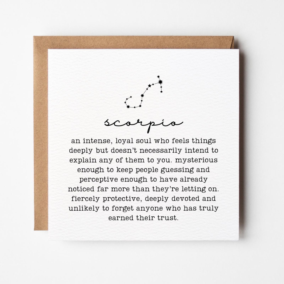 Scorpio Greeting Card