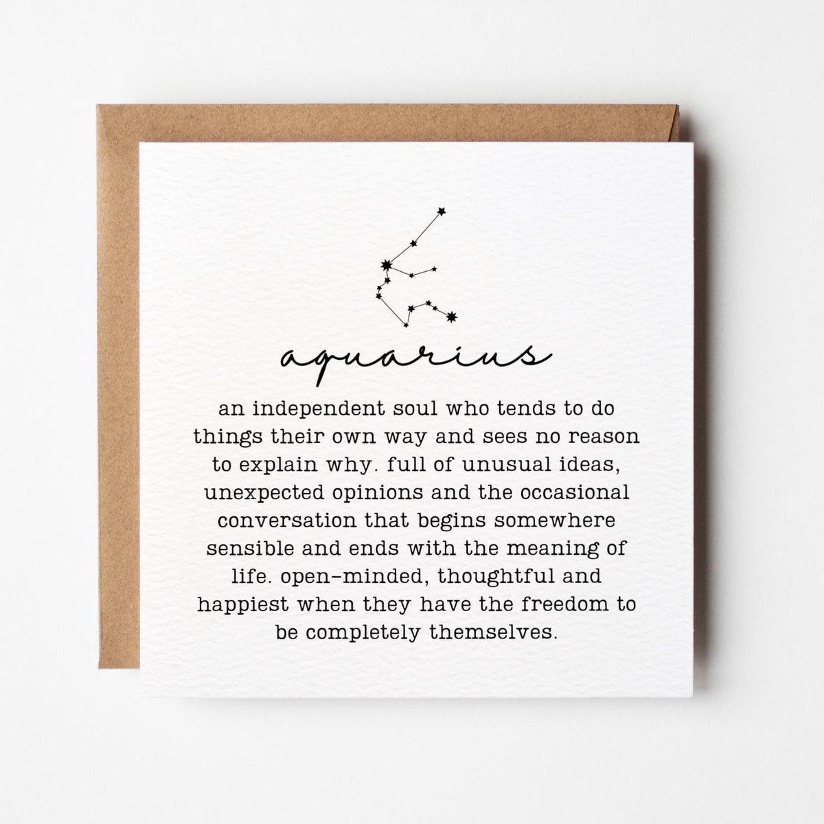 Aquarius Greeting Card