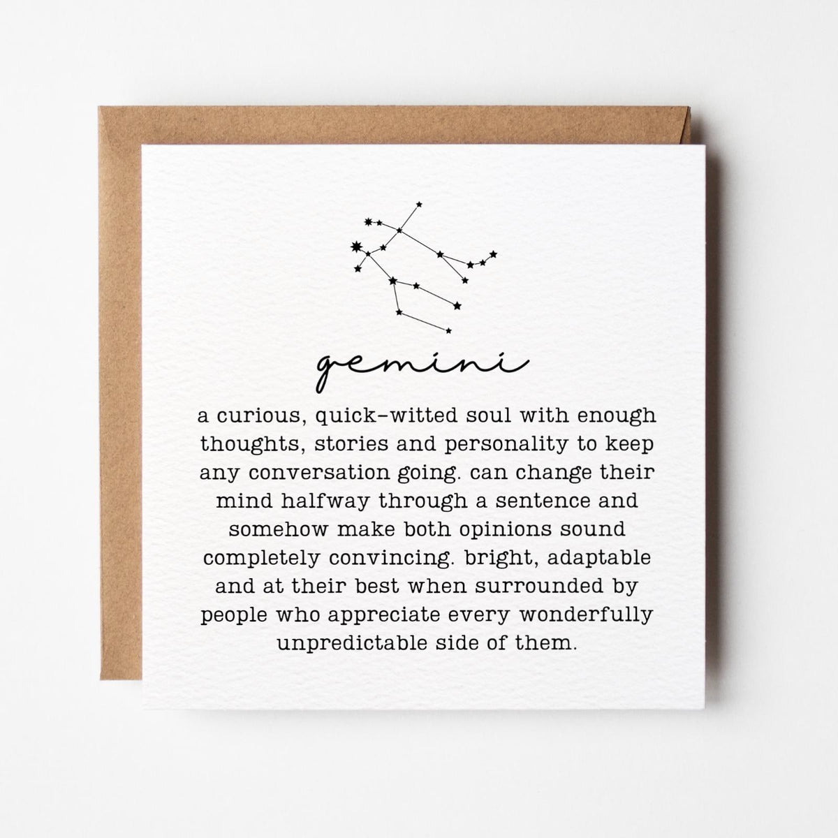 Gemini Greeting Card