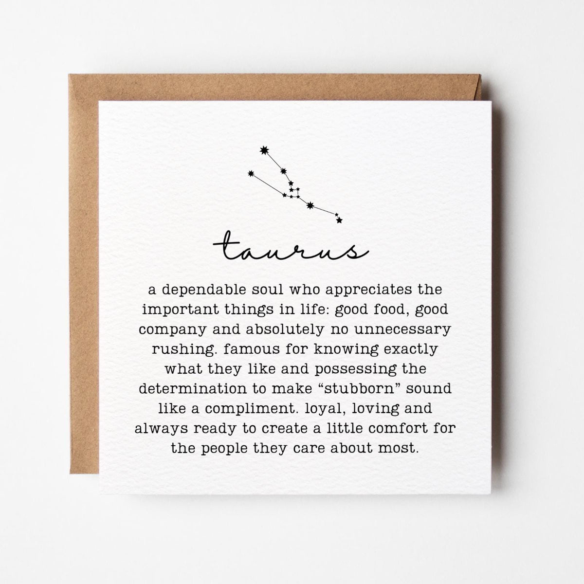 Taurus Greeting Card