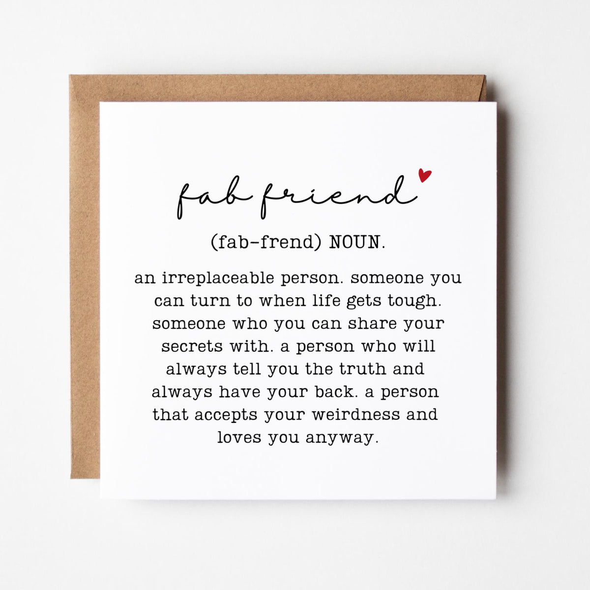 Fab Friend Greeting Card
