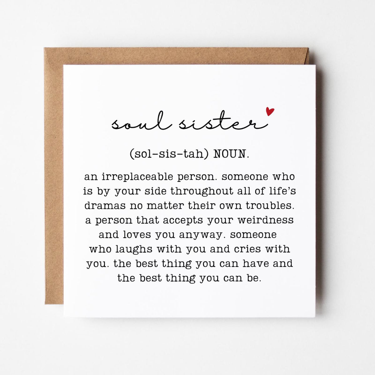 Soul Sister Greeting Card