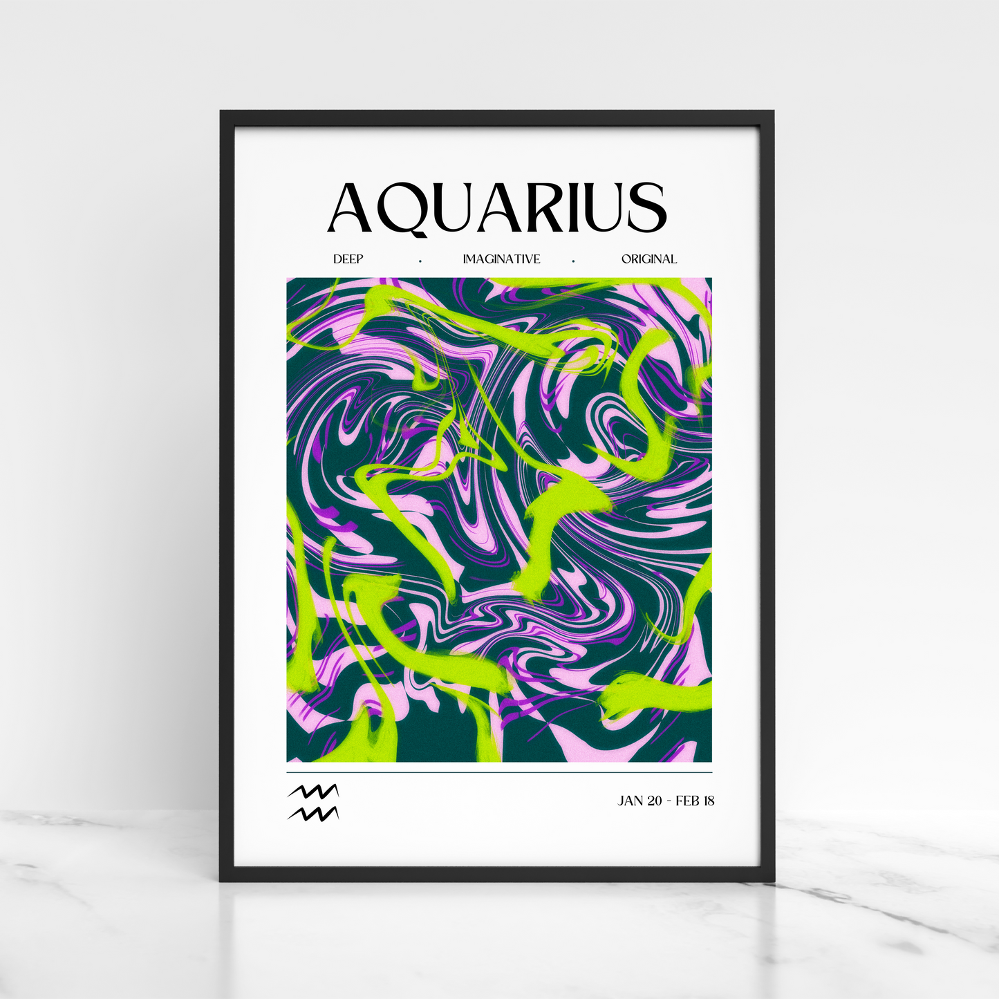 Aquarius Star Sign Print