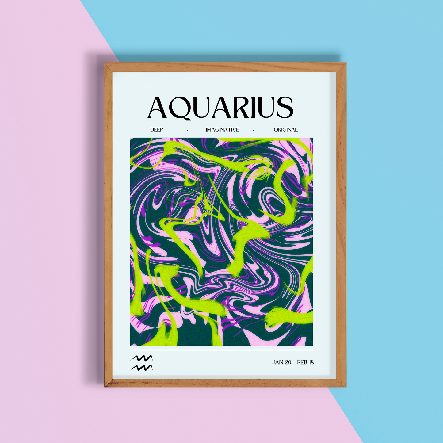 Aquarius Star Sign Print