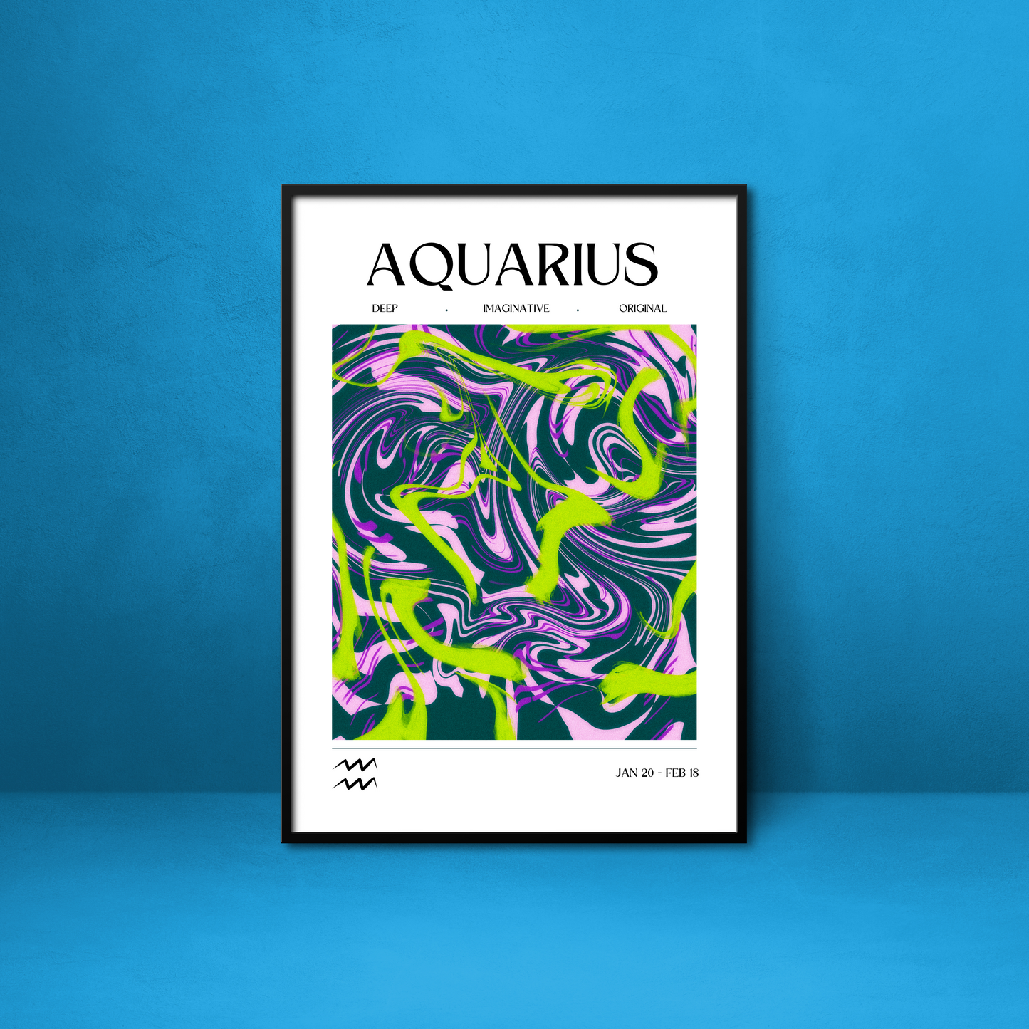 Aquarius Star Sign Print