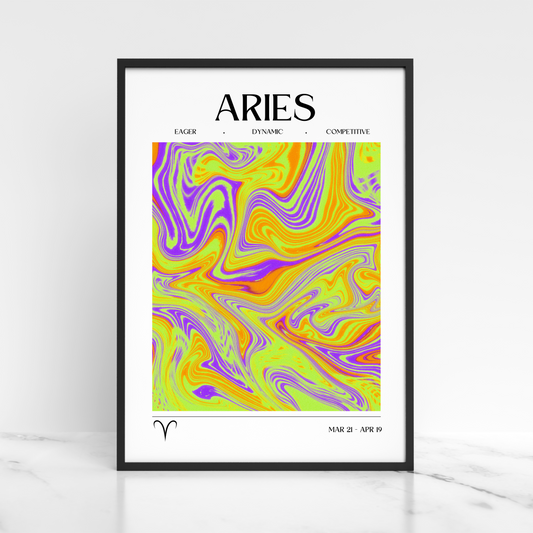 Aries Star Sign Print