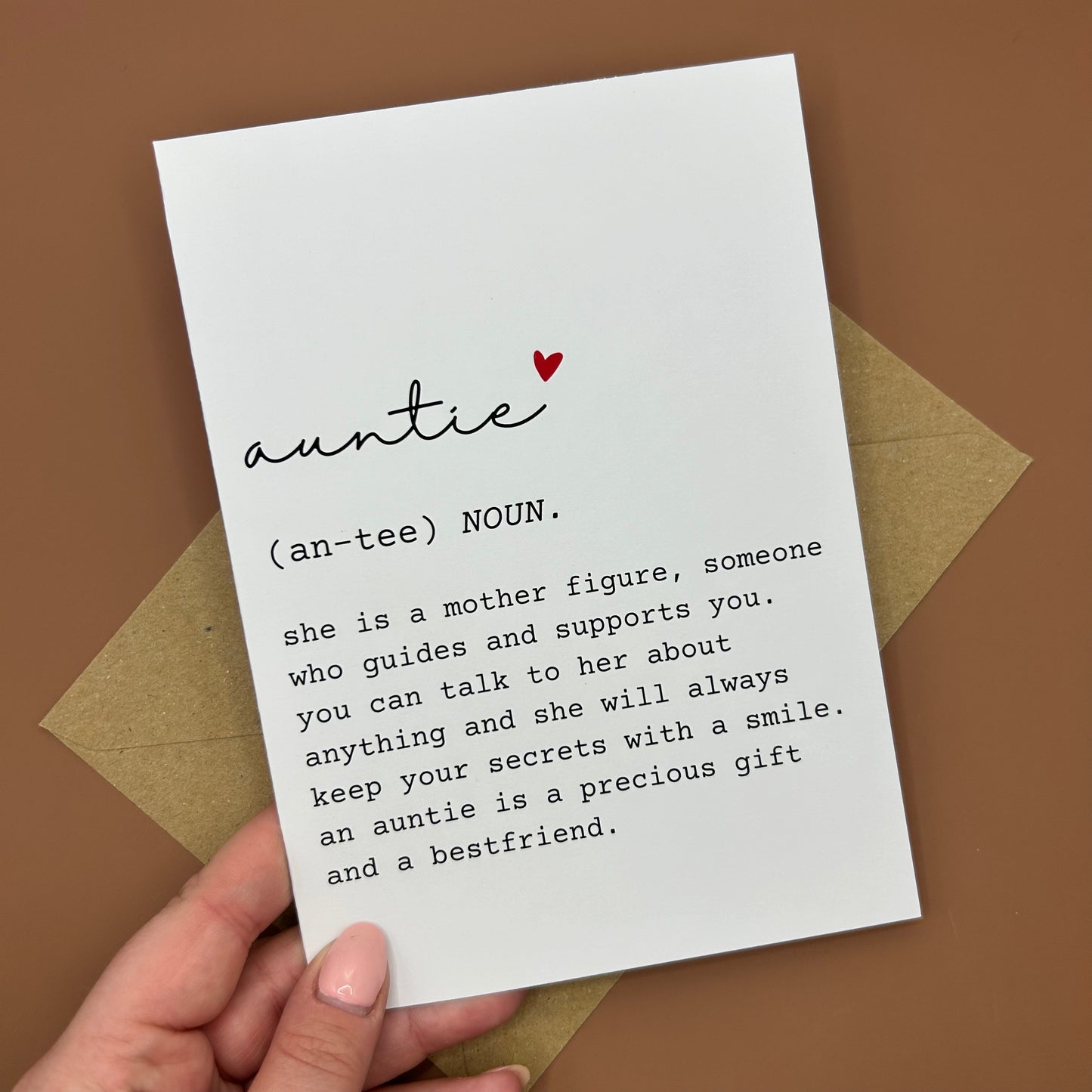 Auntie Definition Greeting Card