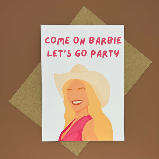 Barbie Greeting Card