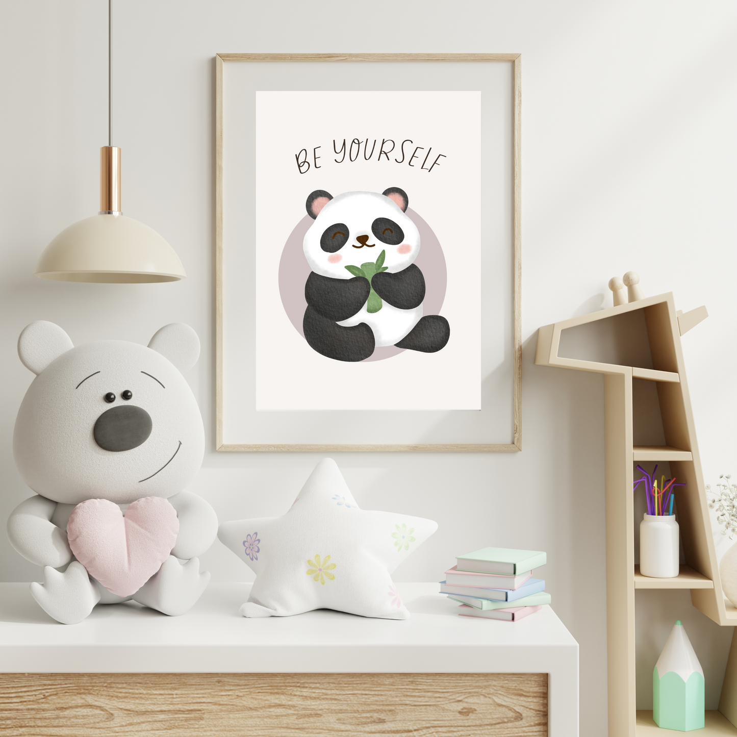 'Be Yourself' Panda Print