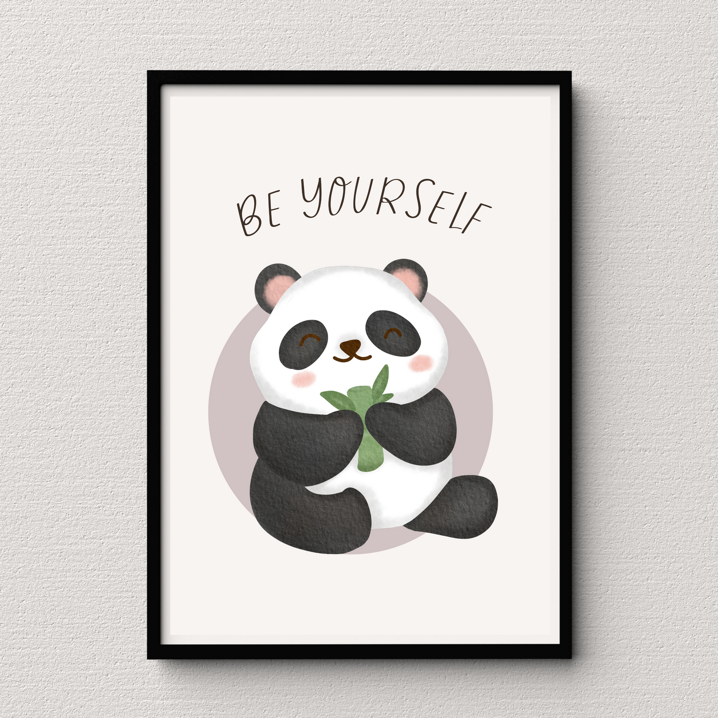 'Be Yourself' Panda Print