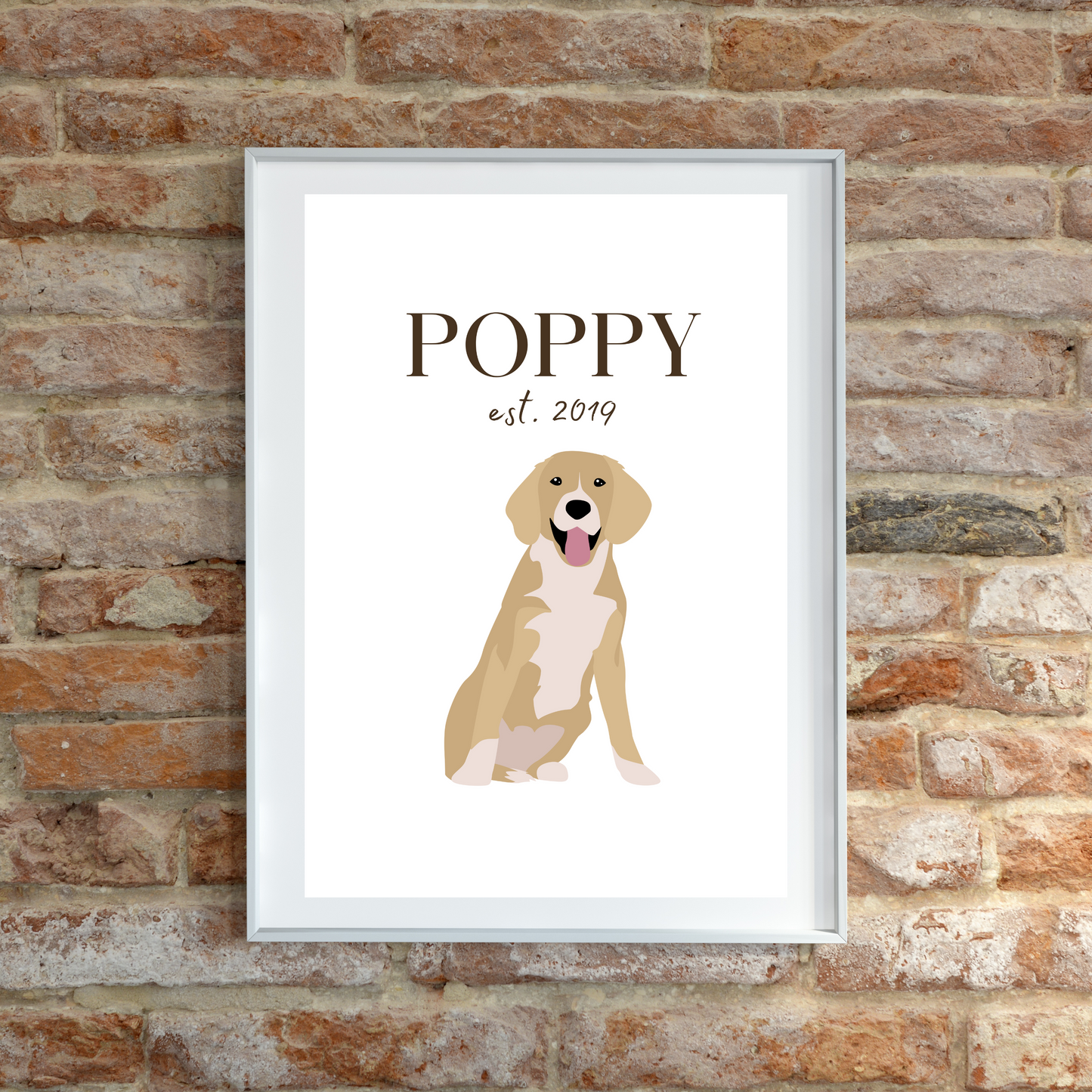 Personalised Beagle Pet Print