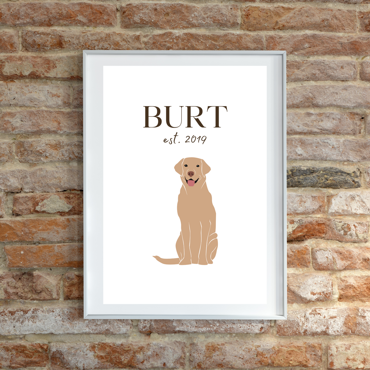 Personalised Labrador Pet Print