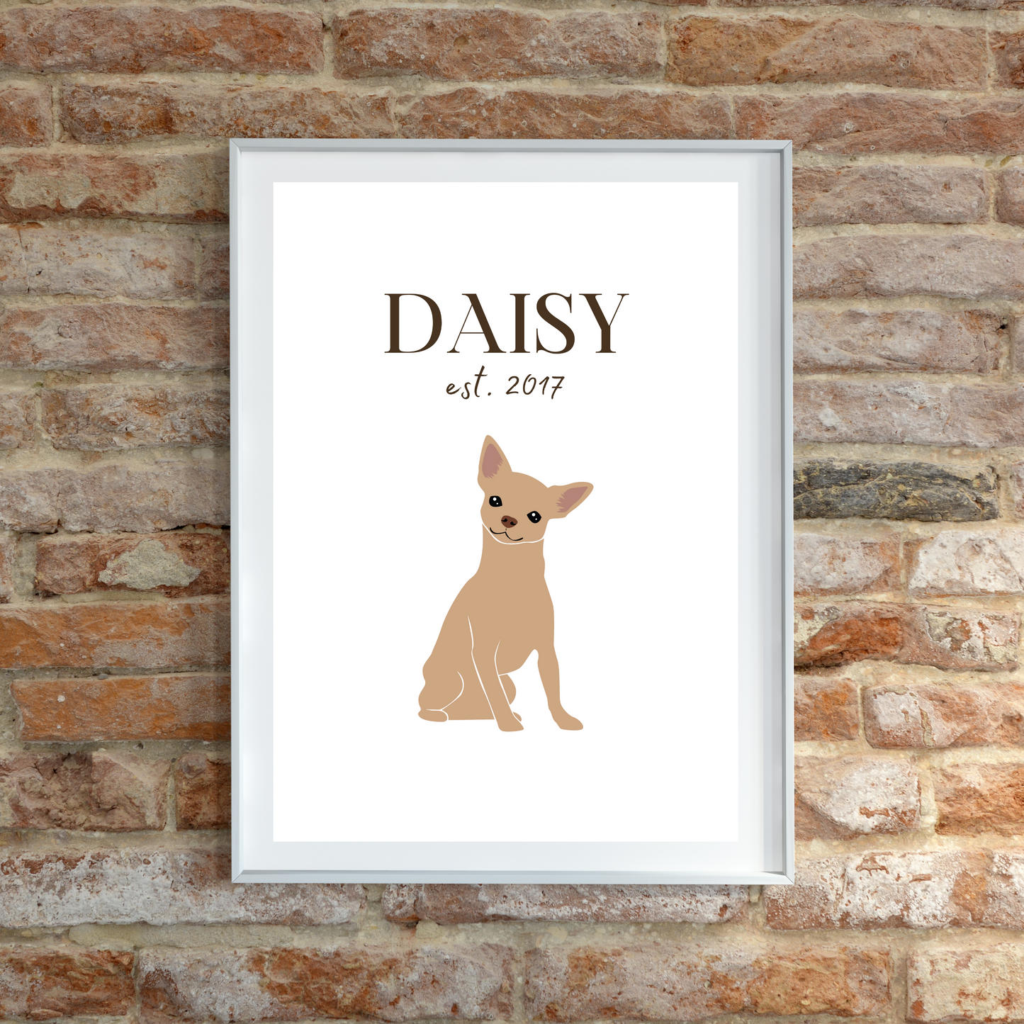 Personalised Chihuahua Pet Print