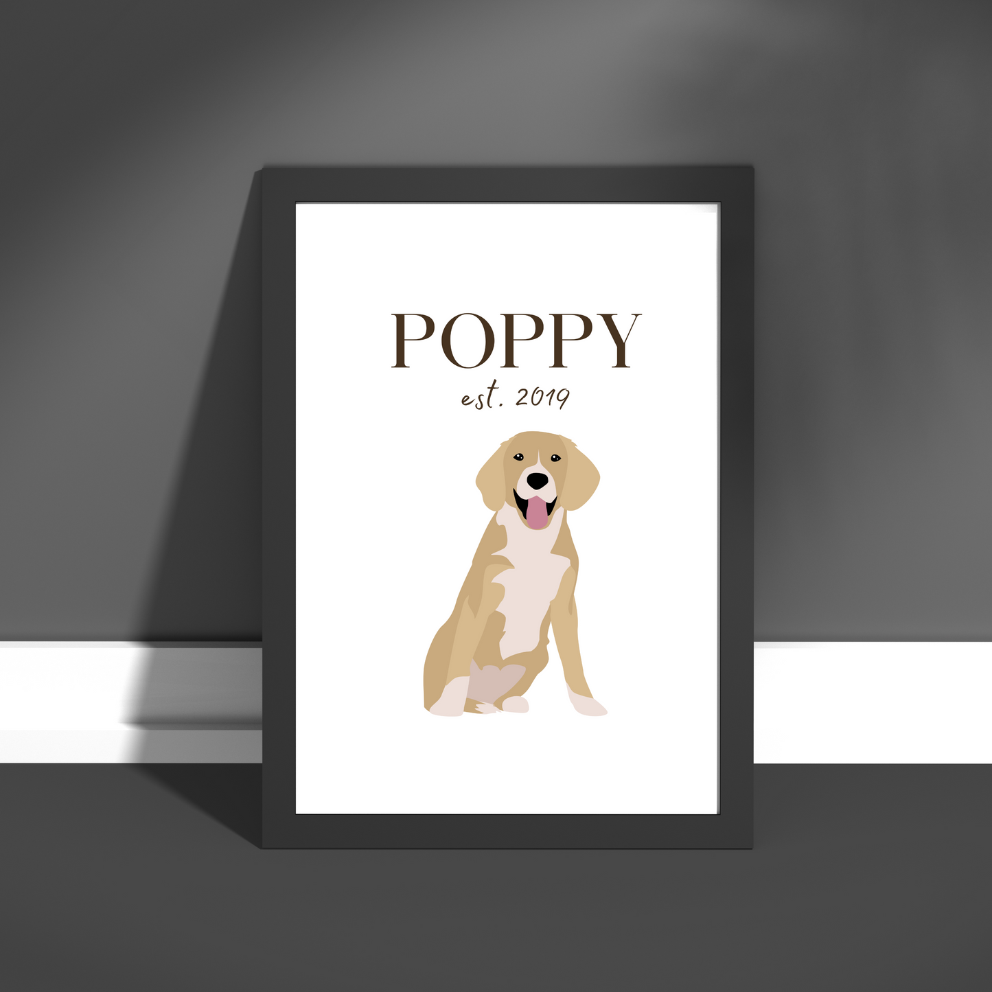 Personalised Beagle Pet Print