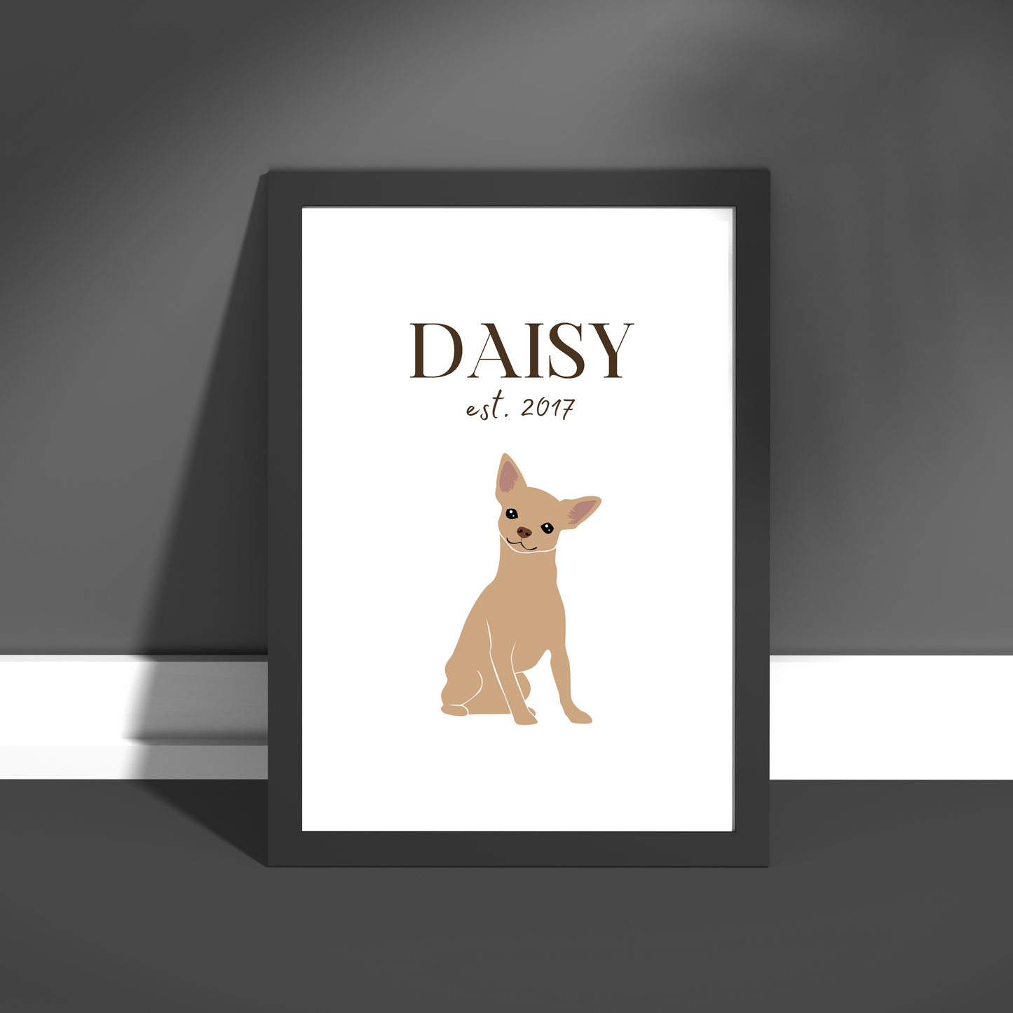 Personalised Chihuahua Pet Print