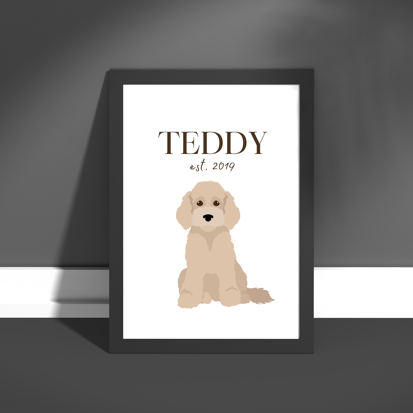 Personalised Cockapoo Pet Print