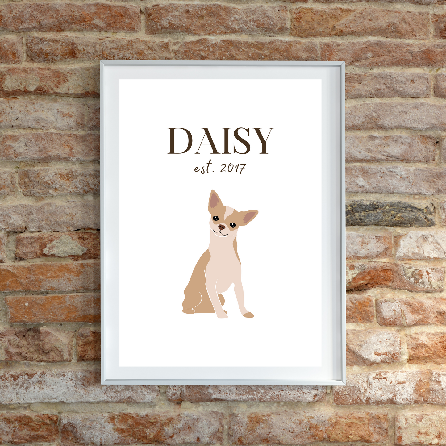 Personalised Chihuahua Pet Print