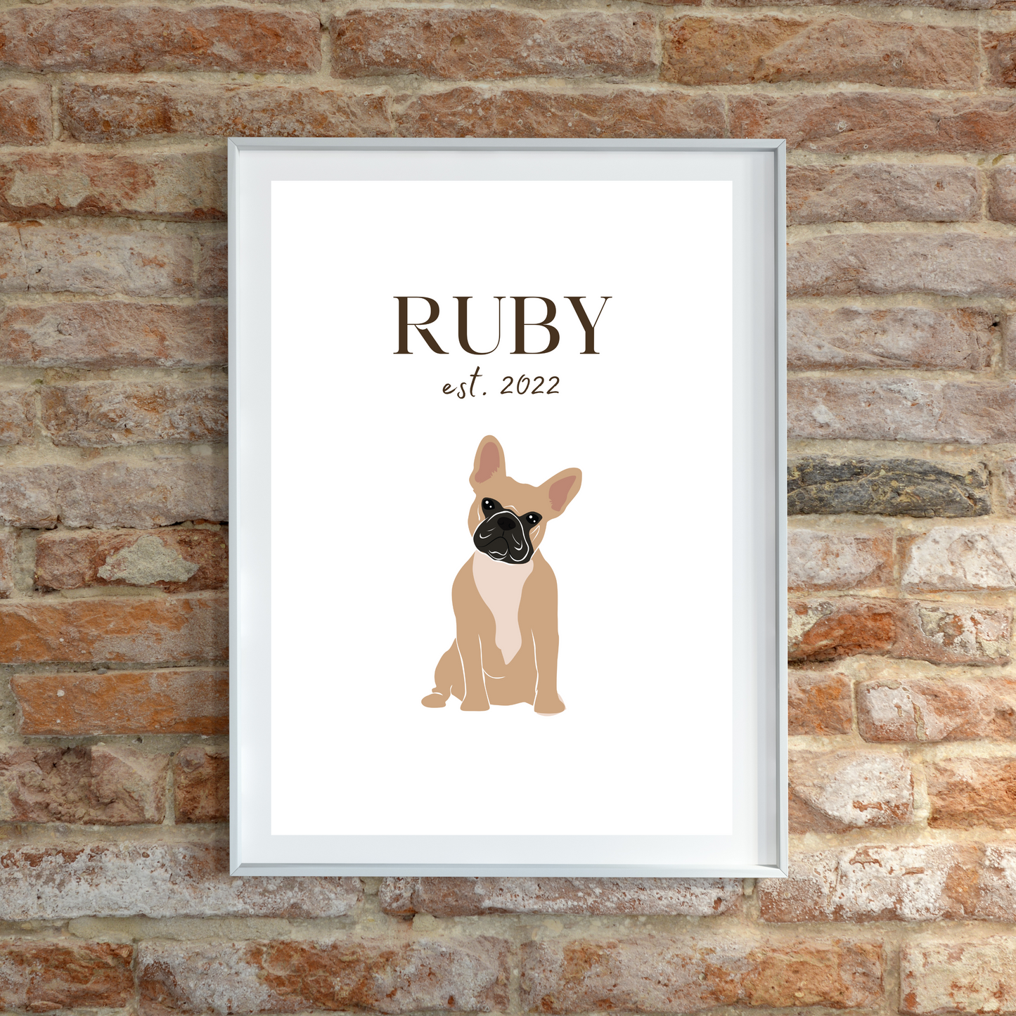 Personalised French Bulldog Pet Print