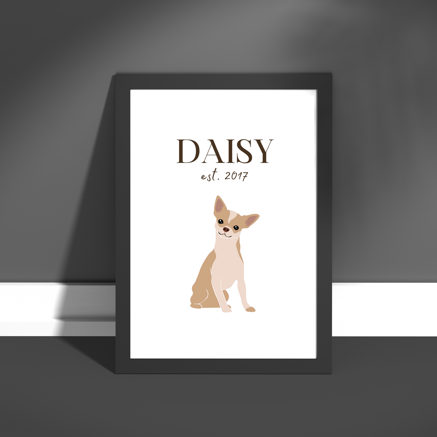 Personalised Chihuahua Pet Print