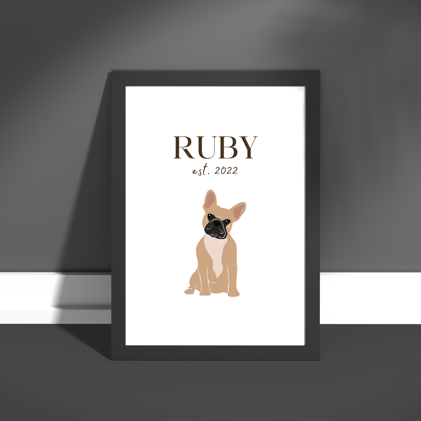 Personalised French Bulldog Pet Print