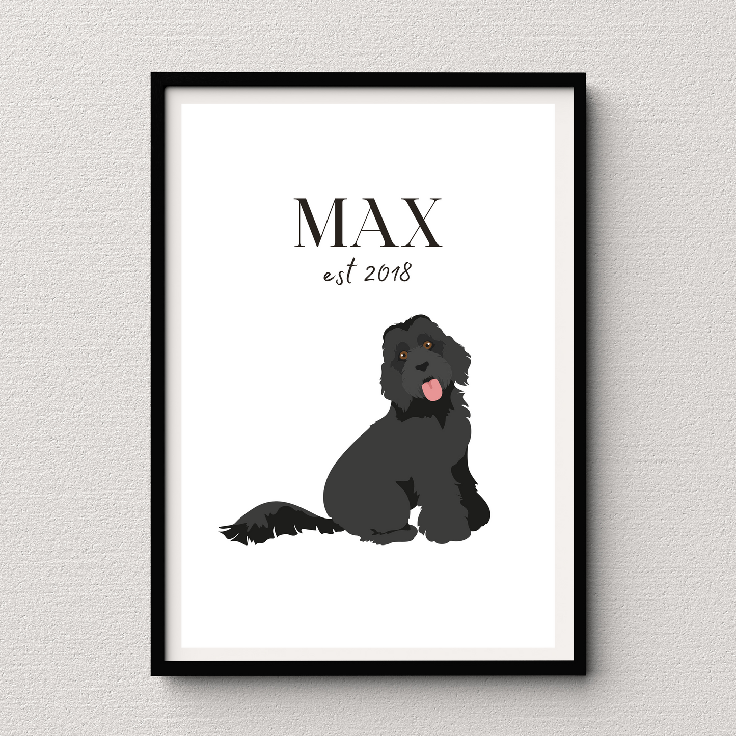 Personalised Labradoodle Pet Print