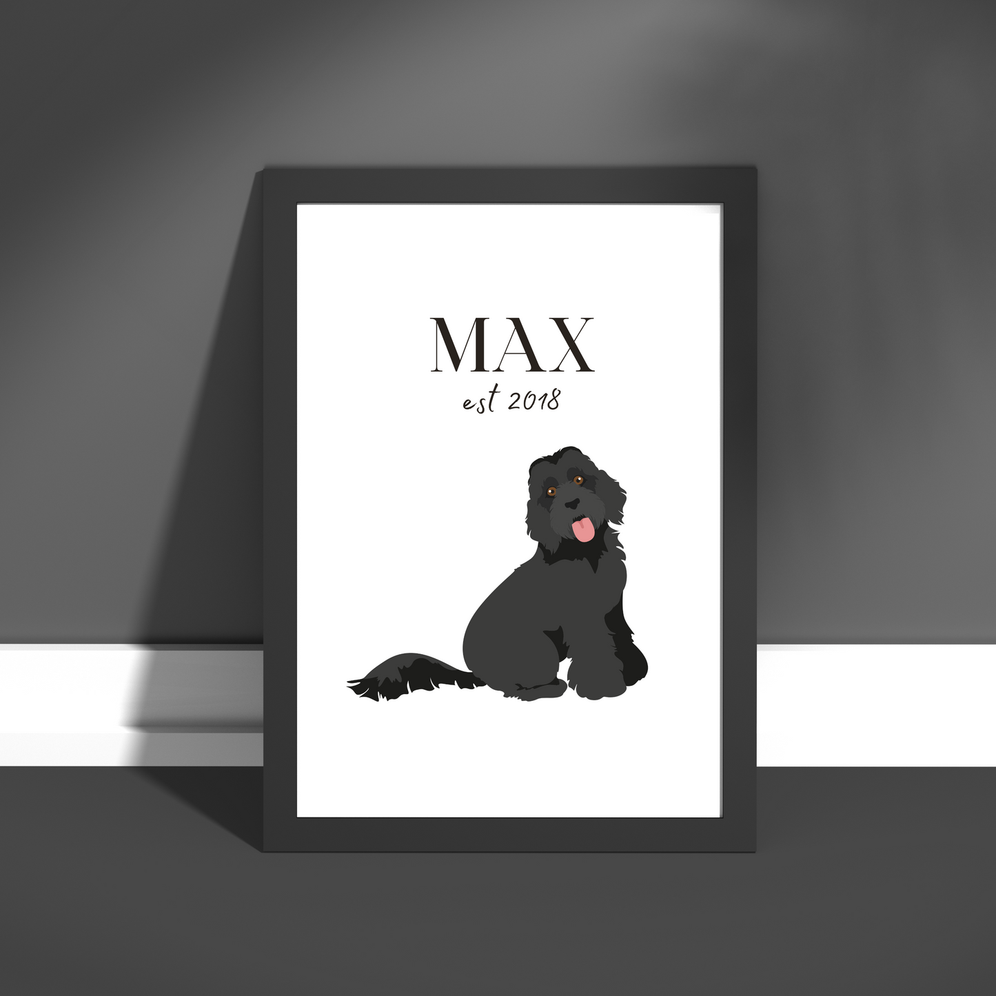 Personalised Labradoodle Pet Print