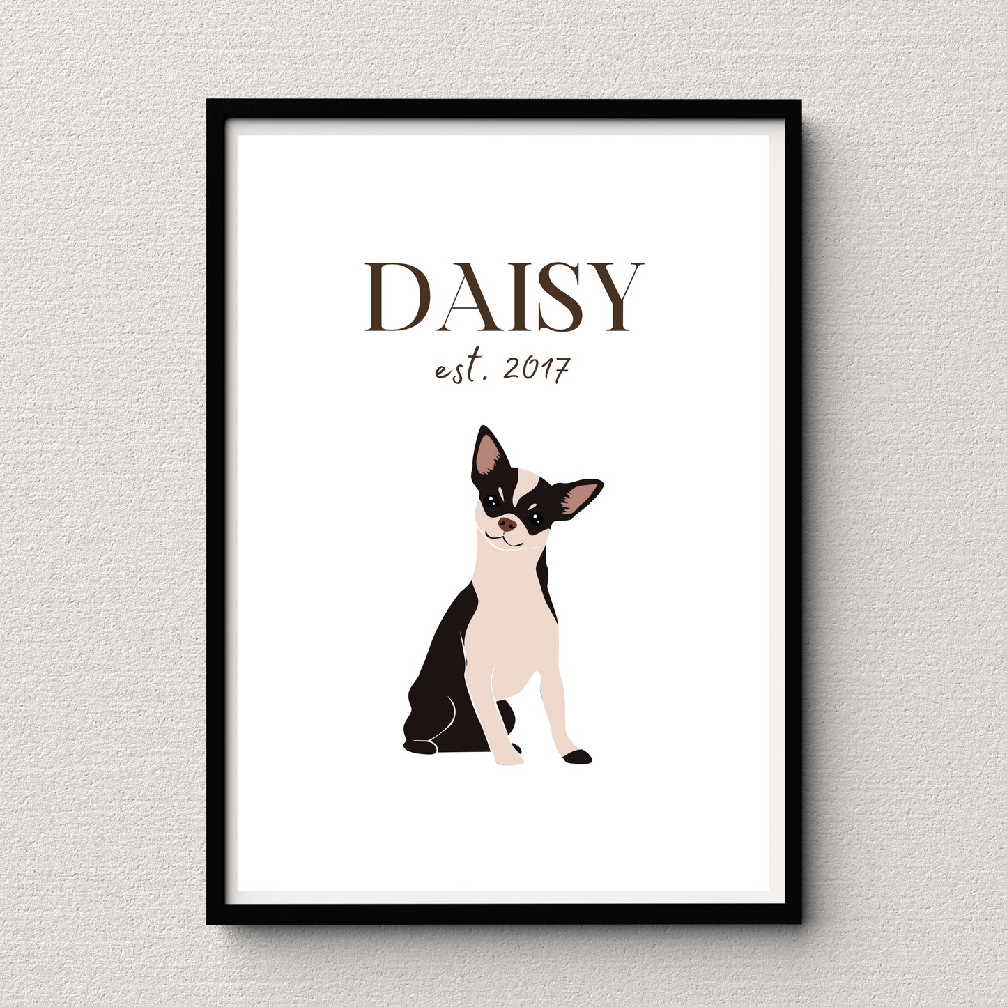 Personalised Chihuahua Pet Print