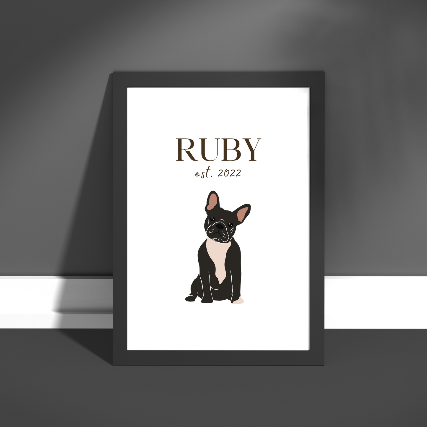 Personalised French Bulldog Pet Print