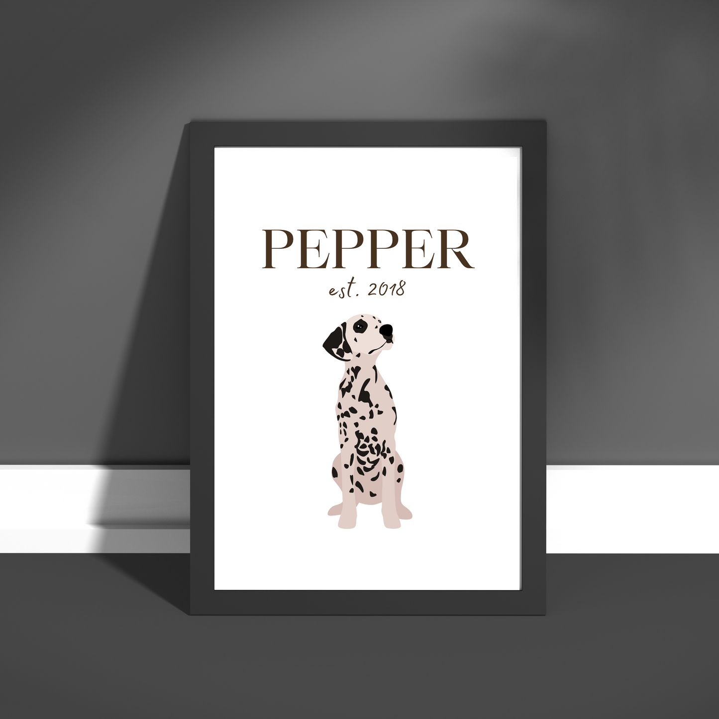 Personalised Dalmatian Pet Print