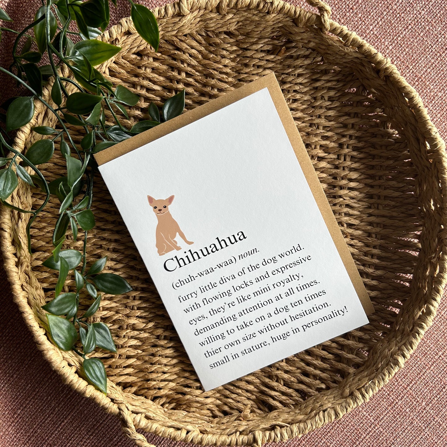 Chihuahua Definition Greeting Card