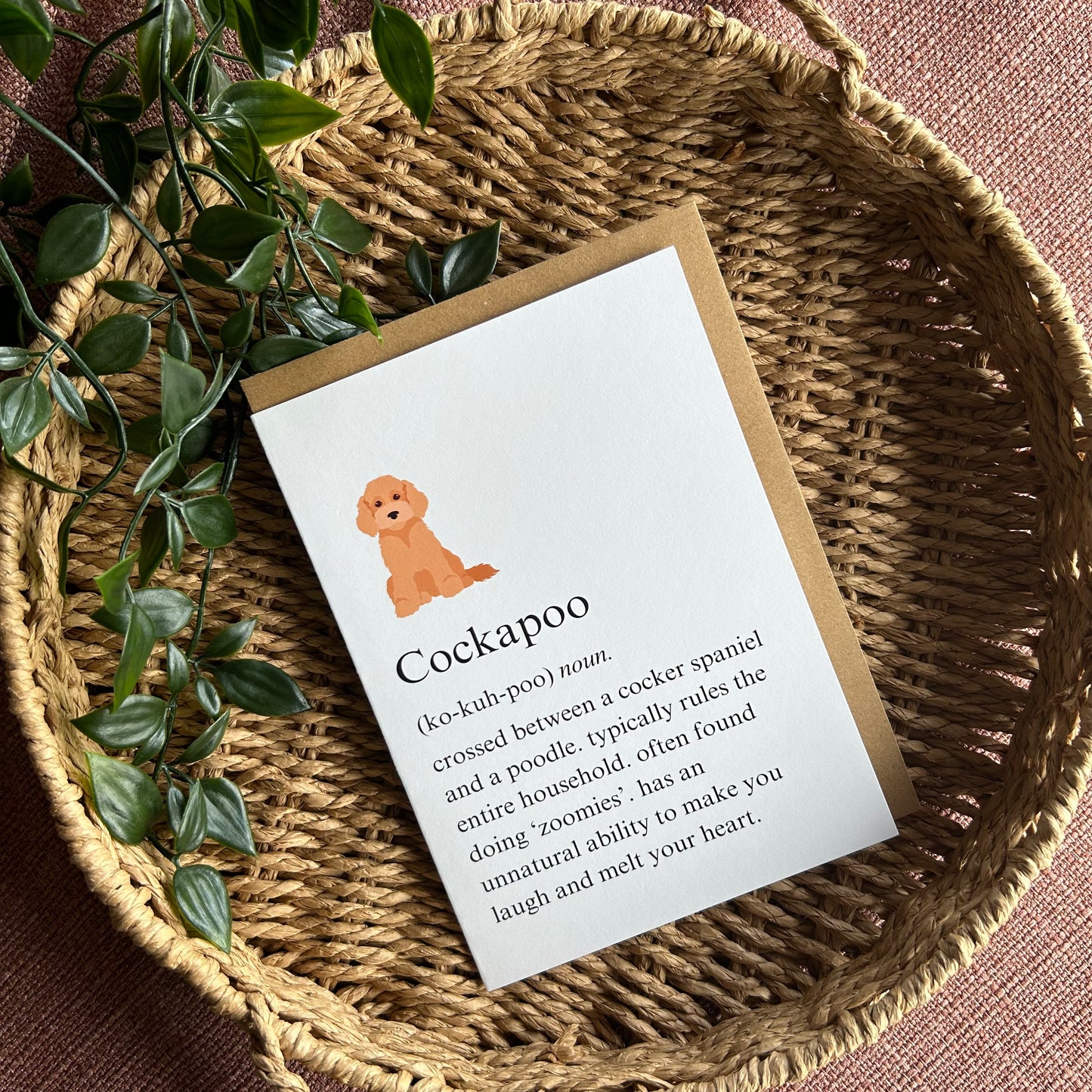 Cockapoo Definition Greeting Card