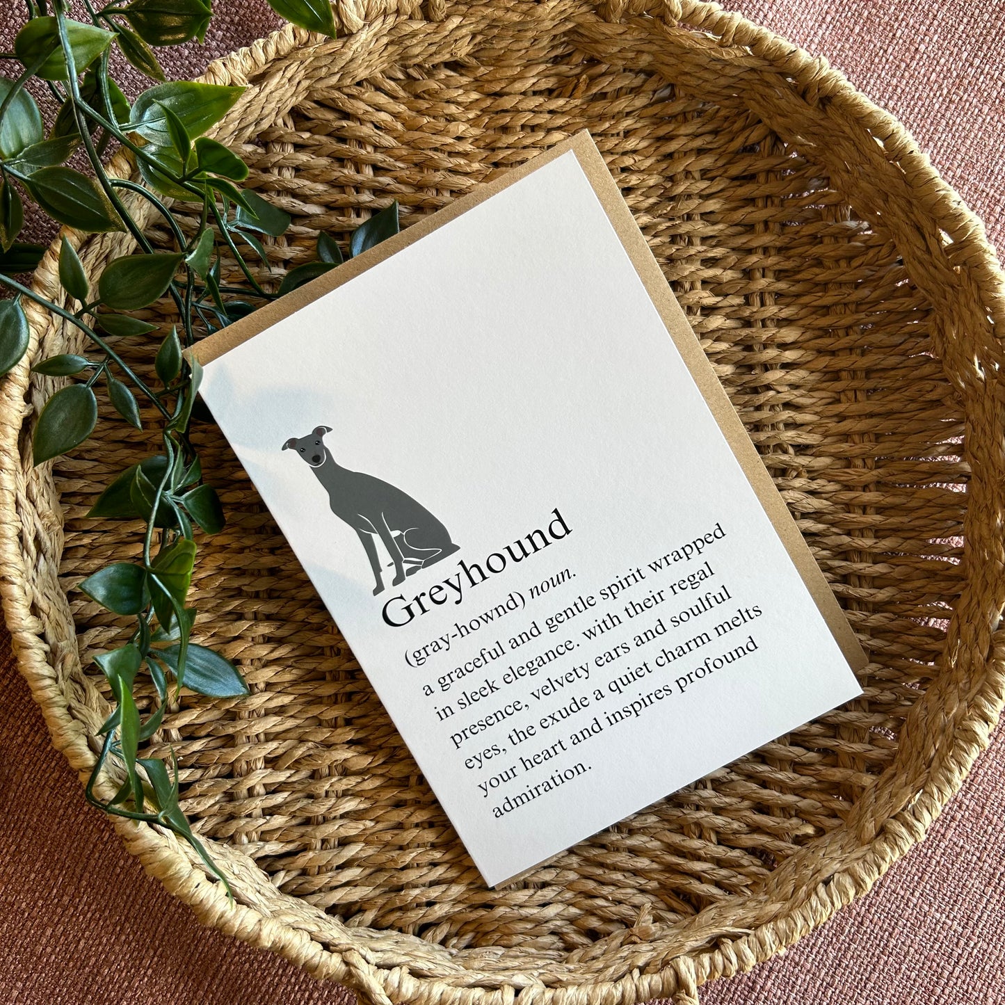 Greyhound Definition Greeting Card