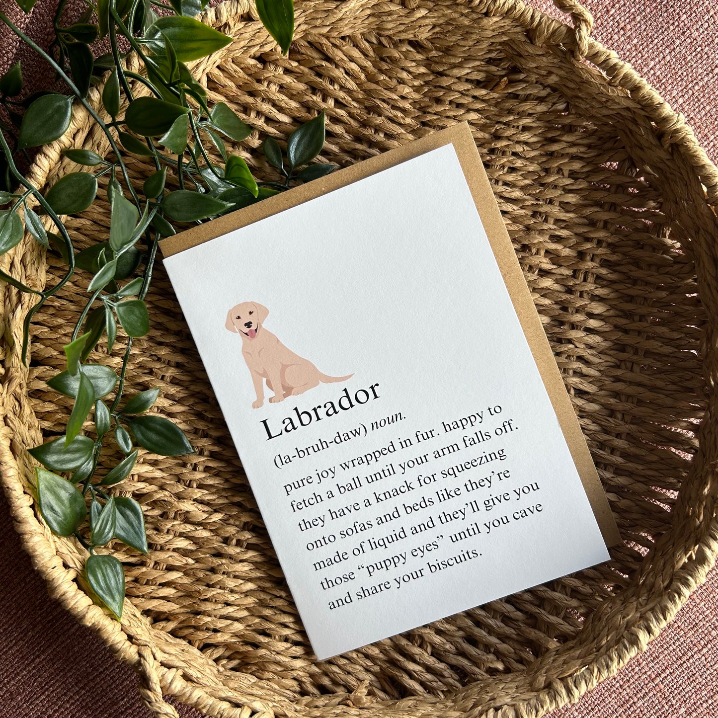 Labrador Definition Greeting Card