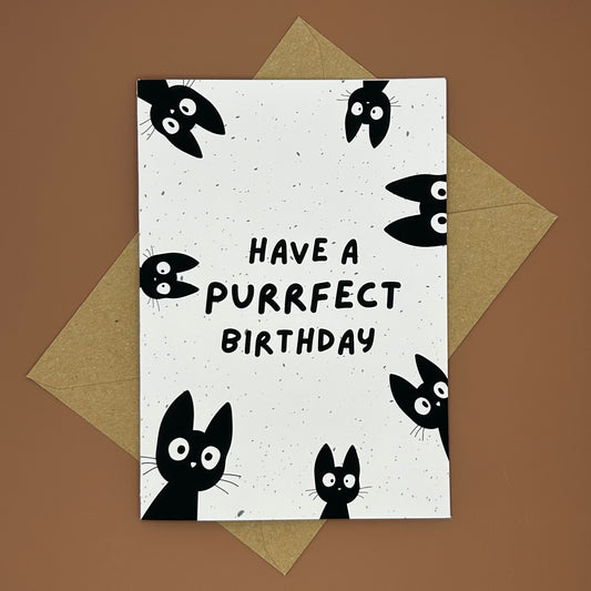 Cat Themed Birthday Card