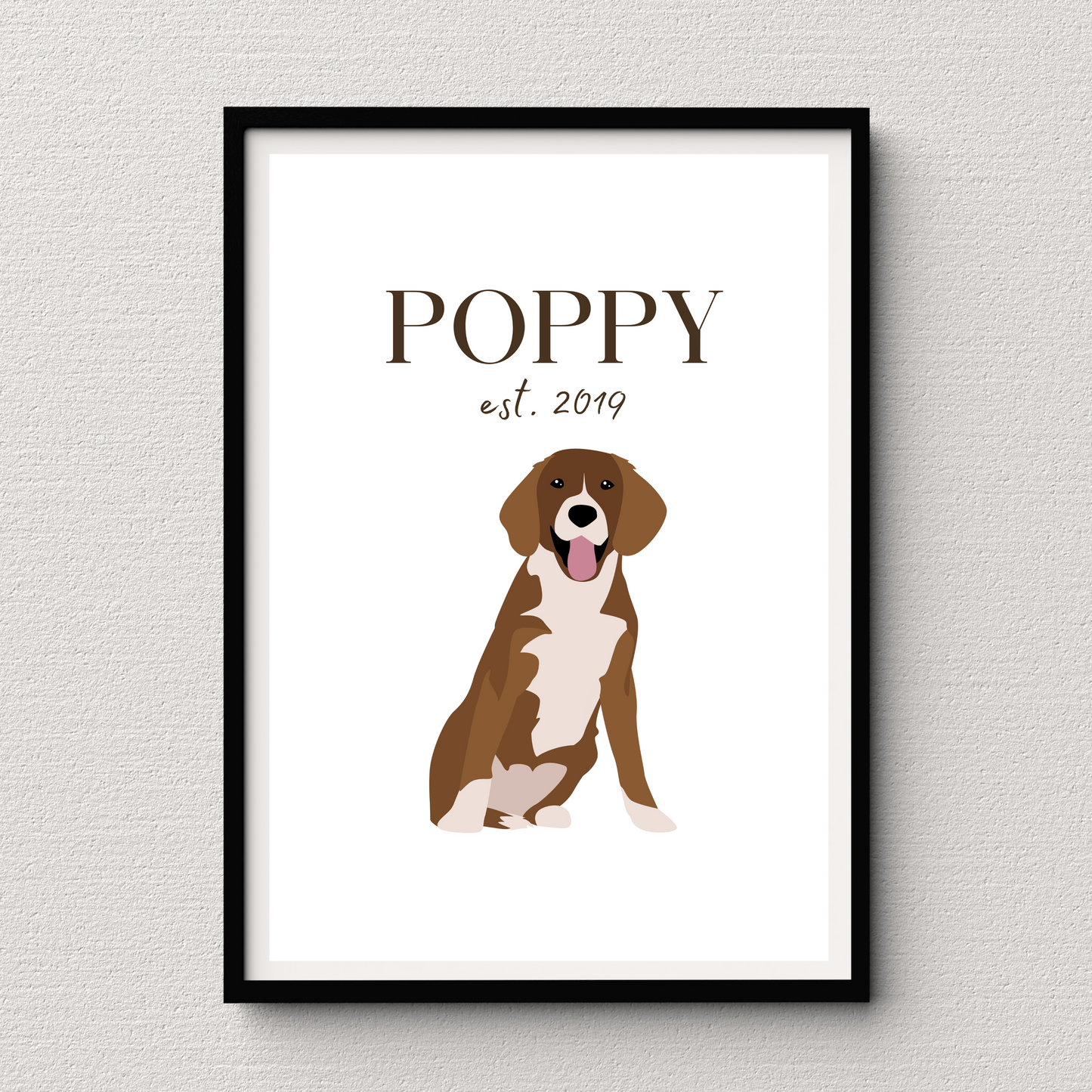 Personalised Beagle Pet Print