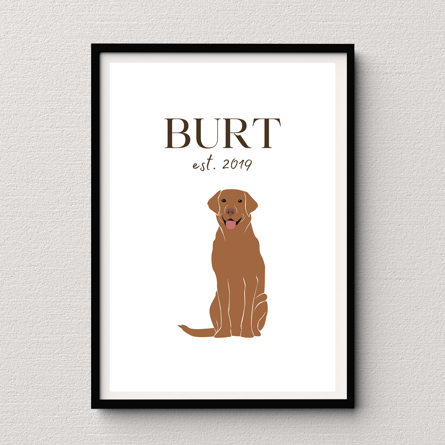 Personalised Labrador Pet Print