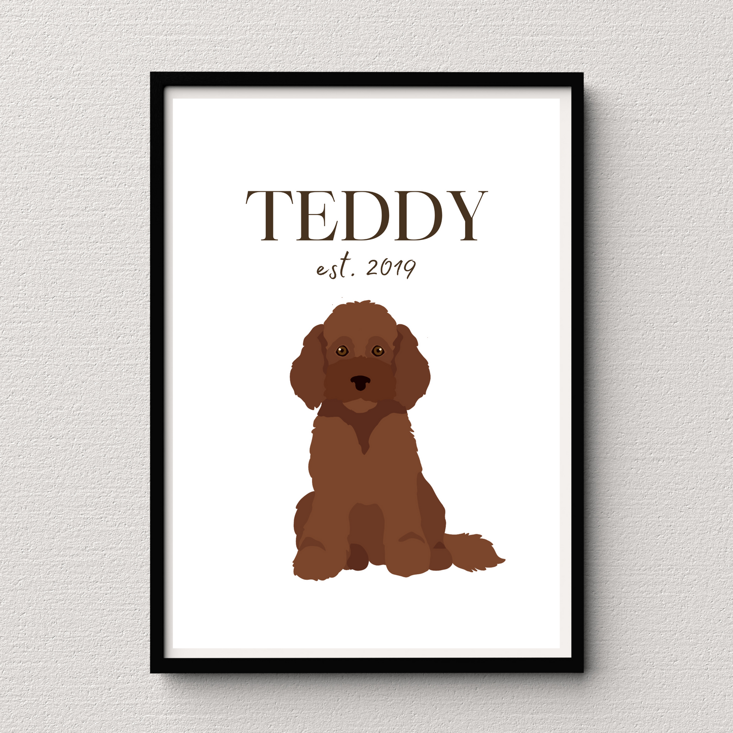 Personalised Cockapoo Pet Print