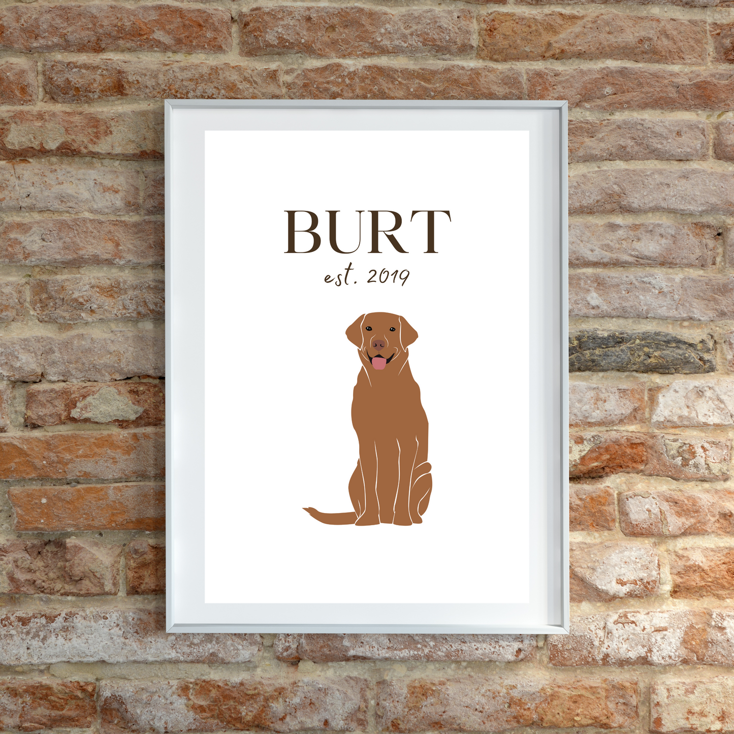 Personalised Labrador Pet Print