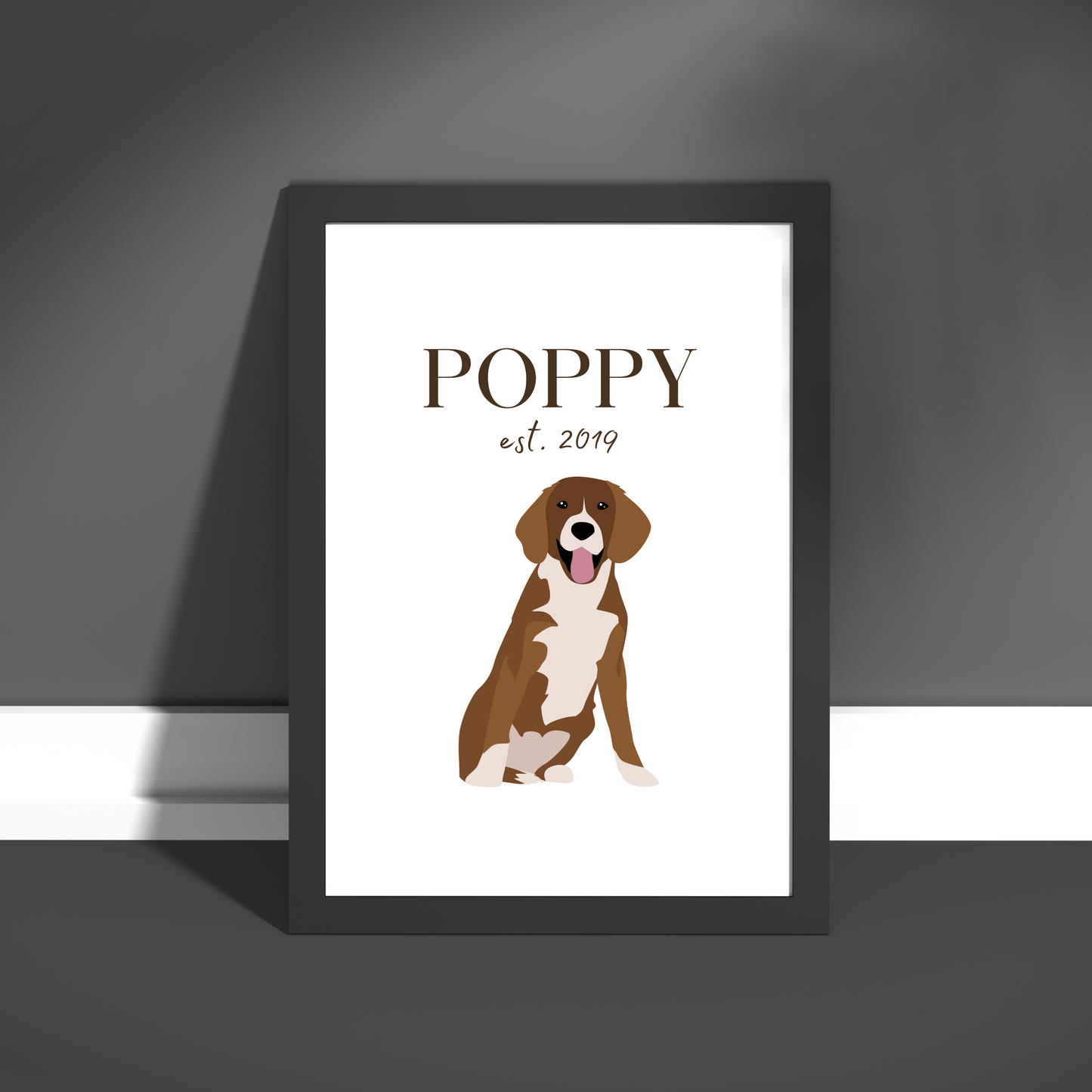 Personalised Beagle Pet Print