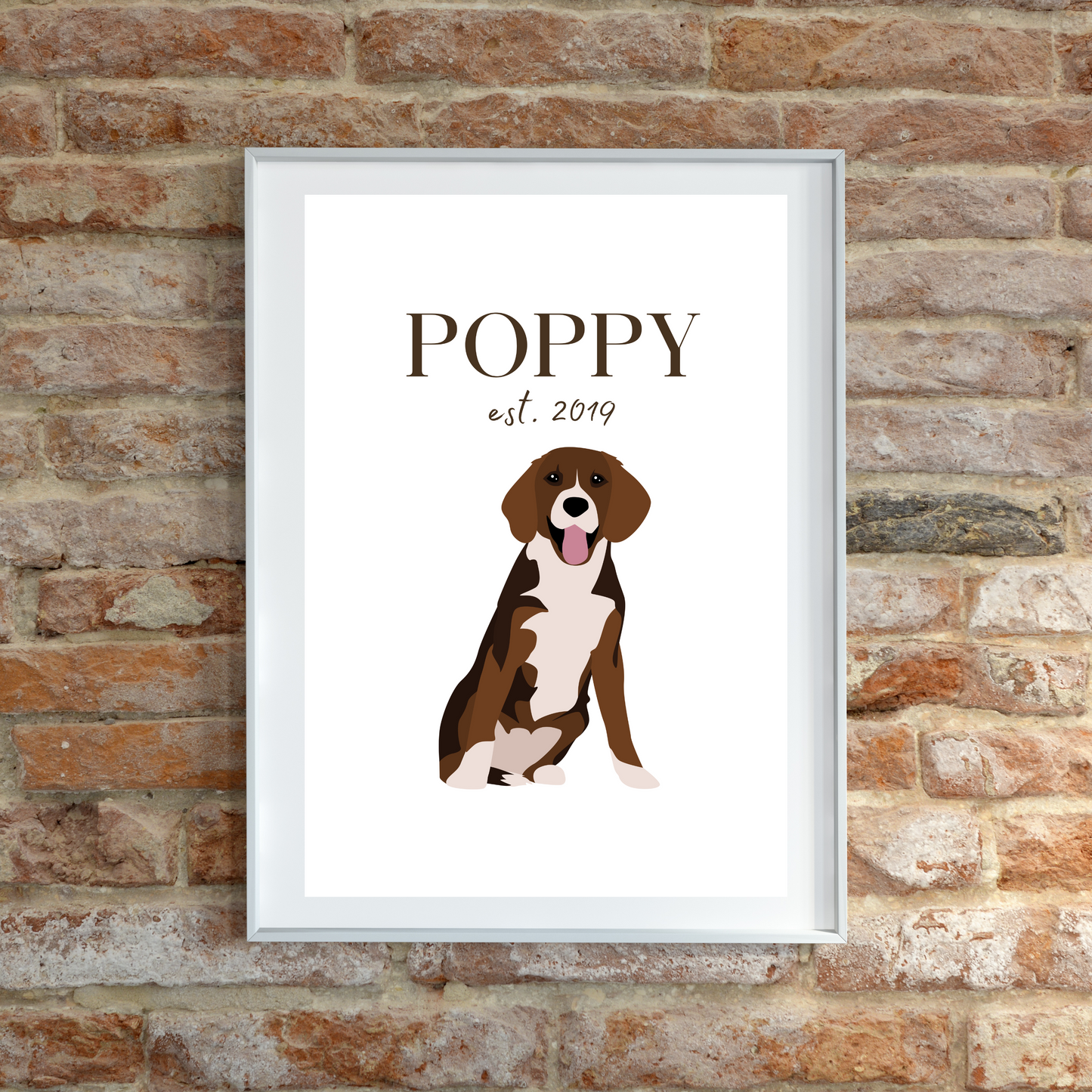 Personalised Beagle Pet Print