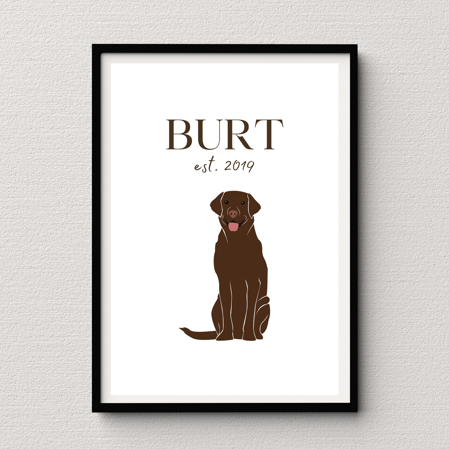 Personalised Labrador Pet Print