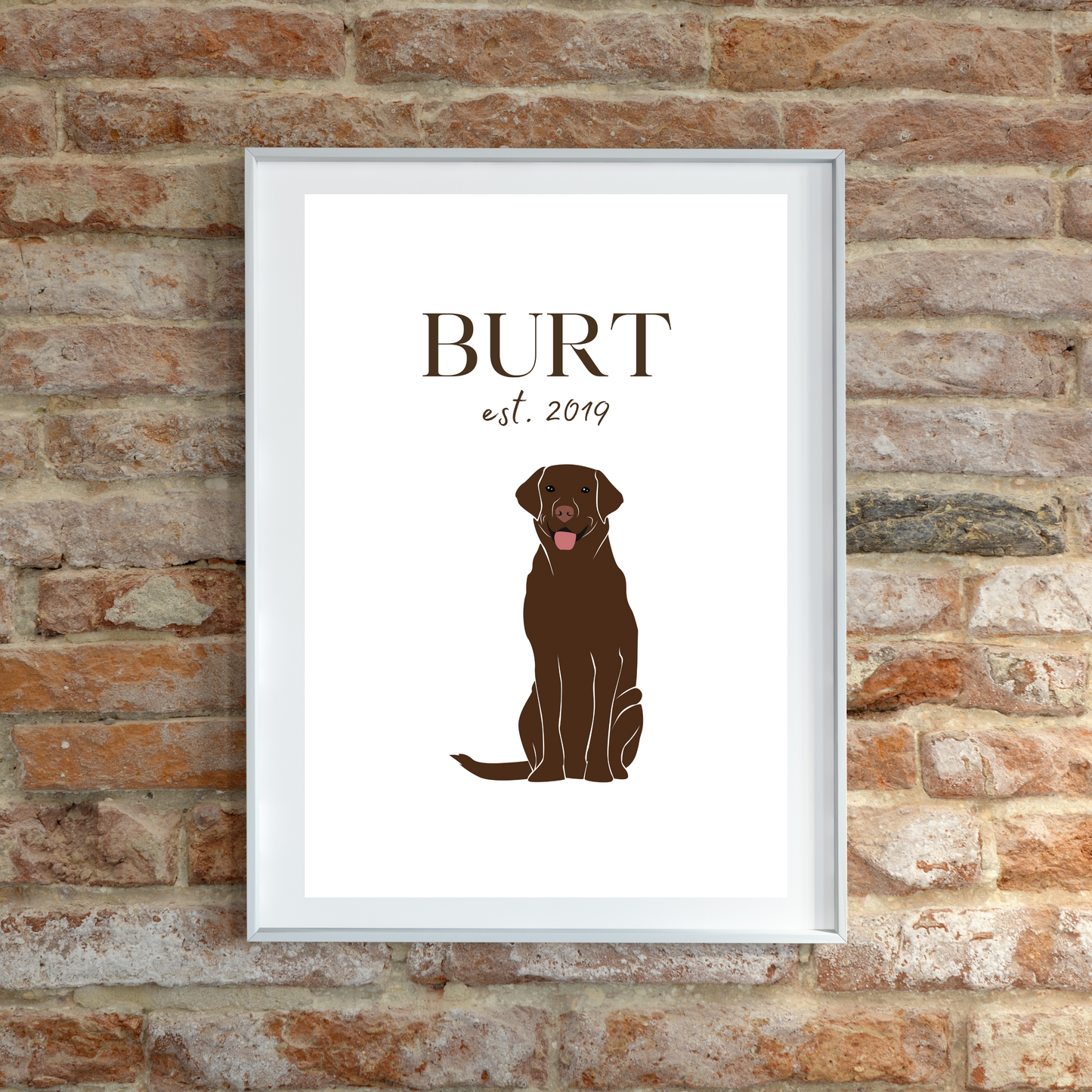 Personalised Labrador Pet Print