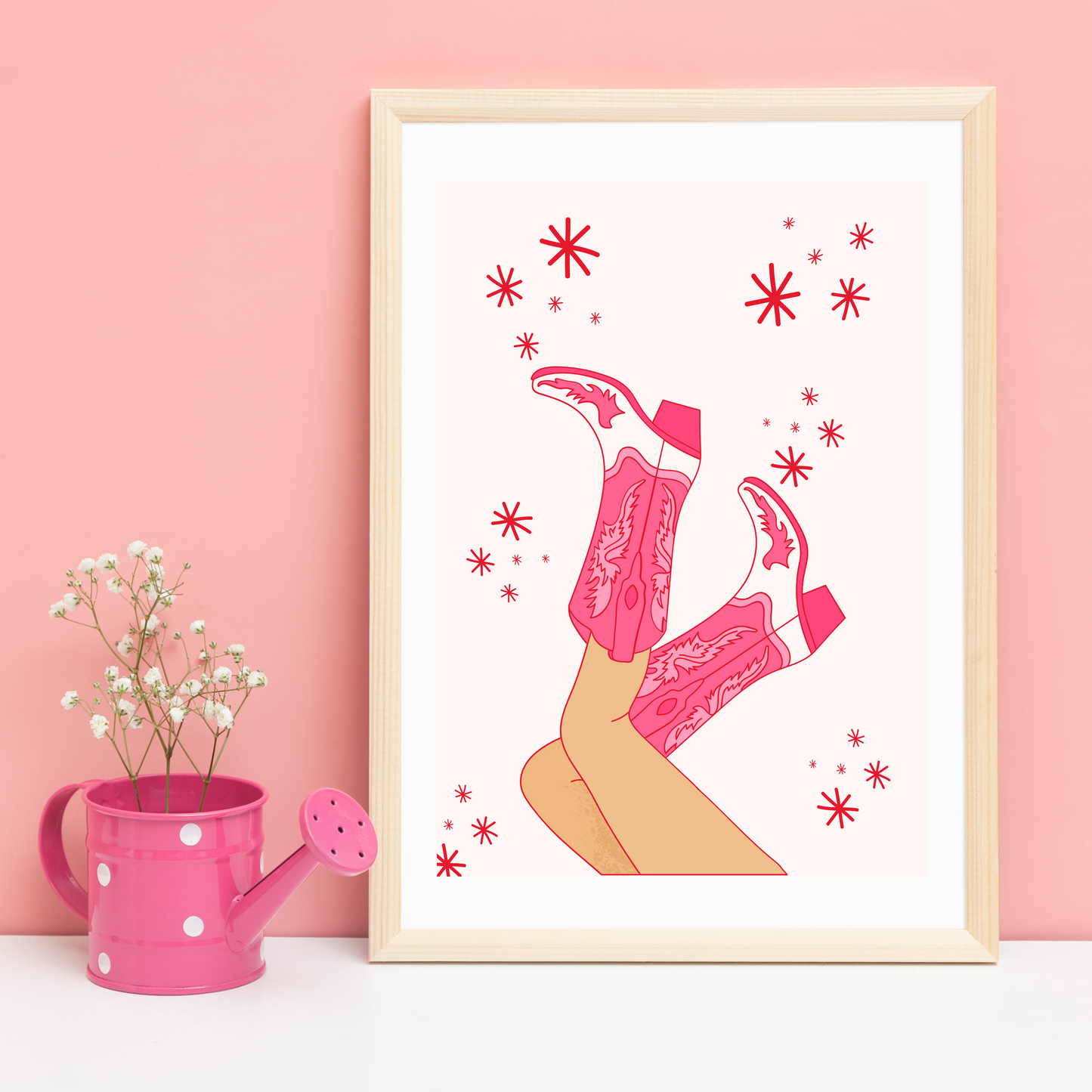 Cowgirl Boots Print