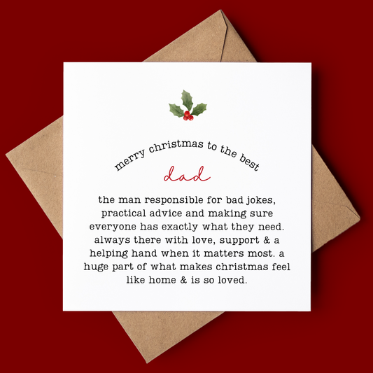 Dad Christmas Card