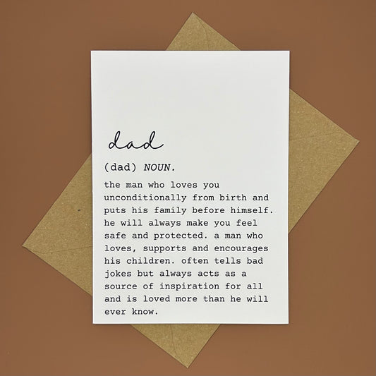 Dad Definition Greeting Card