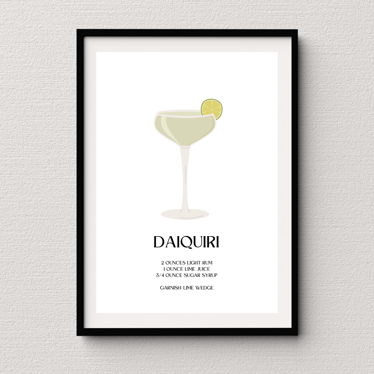 Daiquiri Cocktail Print