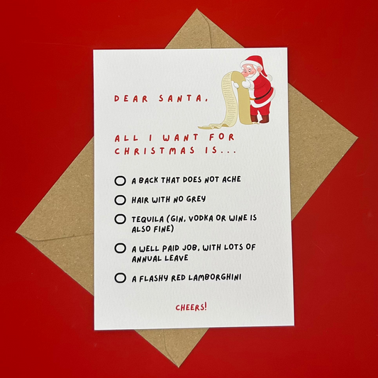 'Dear Santa' Christmas Card